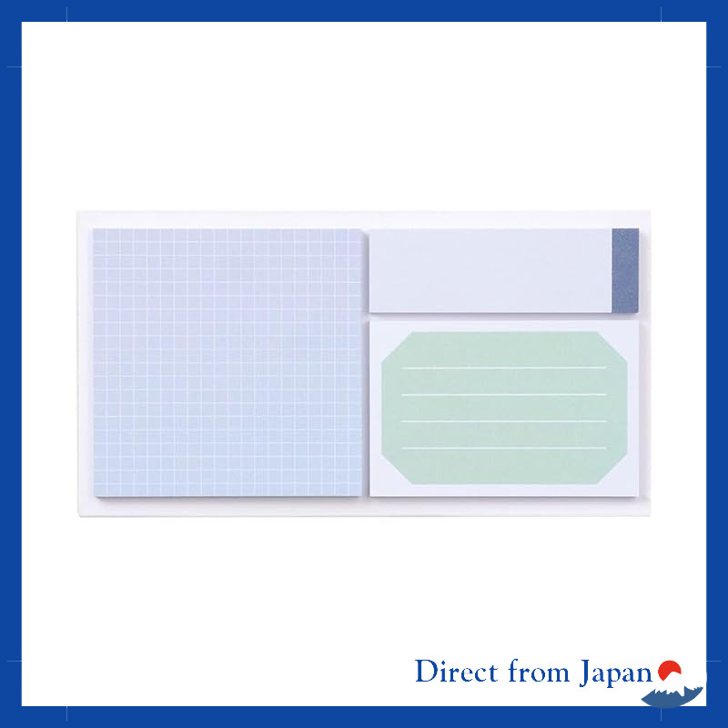 King Jim Emily Assorted Sticky Notes Blue EY3270-002