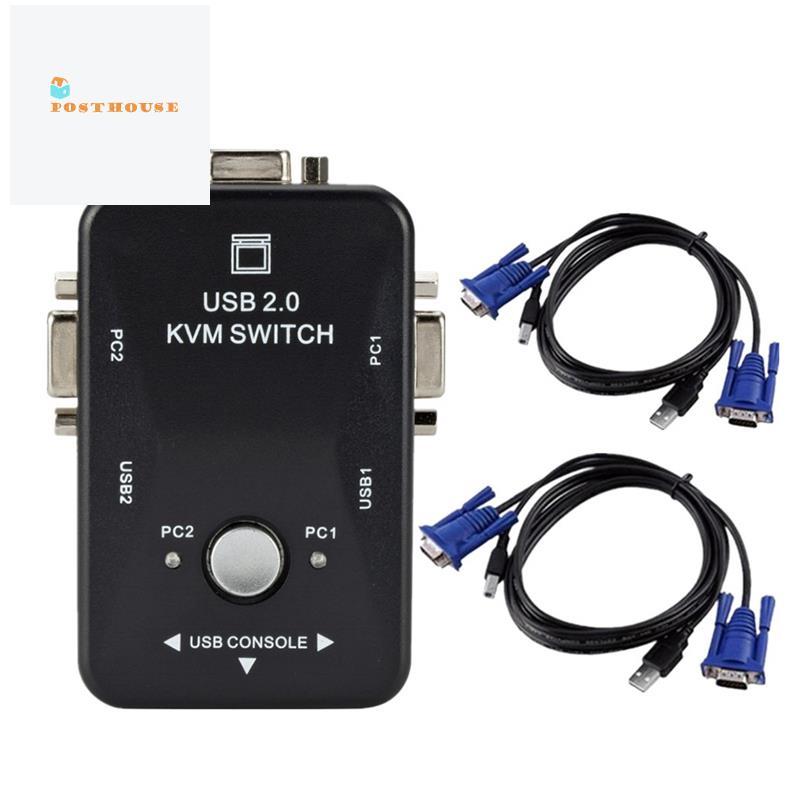 [posthouse]USB 2.0 KVM Switch USB Multi Port Switcher Switcher