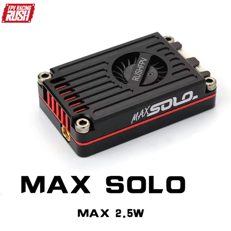 RUSH TANK MAX SOLO VTX 2.5W เครื่องส่งสัญญาณวิดีโอ VTX 48CH พร้อมเปลือก CNC สําหรับ RC FPV ยาวช่วง F