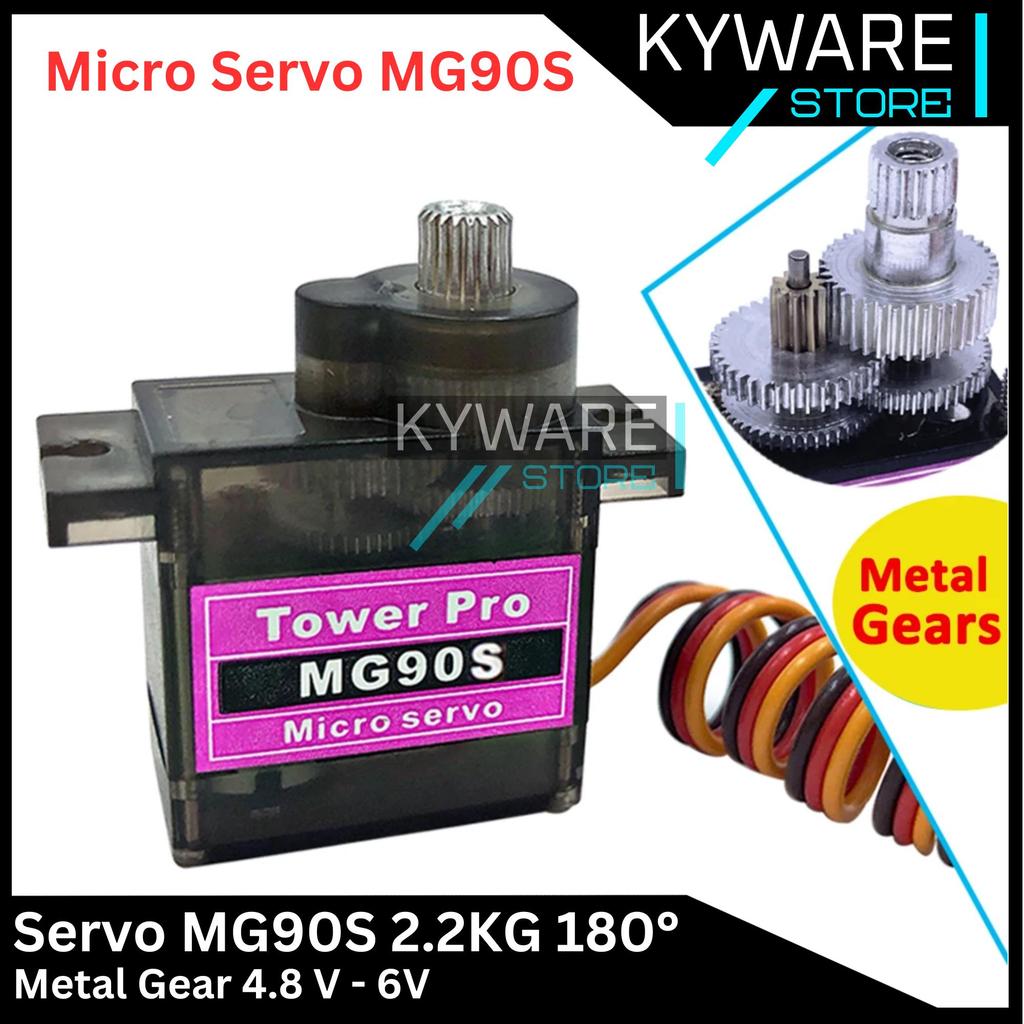 KYWARE Tower Pro Micro Servo Motor MG90S 180 เกียร์โลหะ 2.2KG MG 90S ขนาดเล็ก