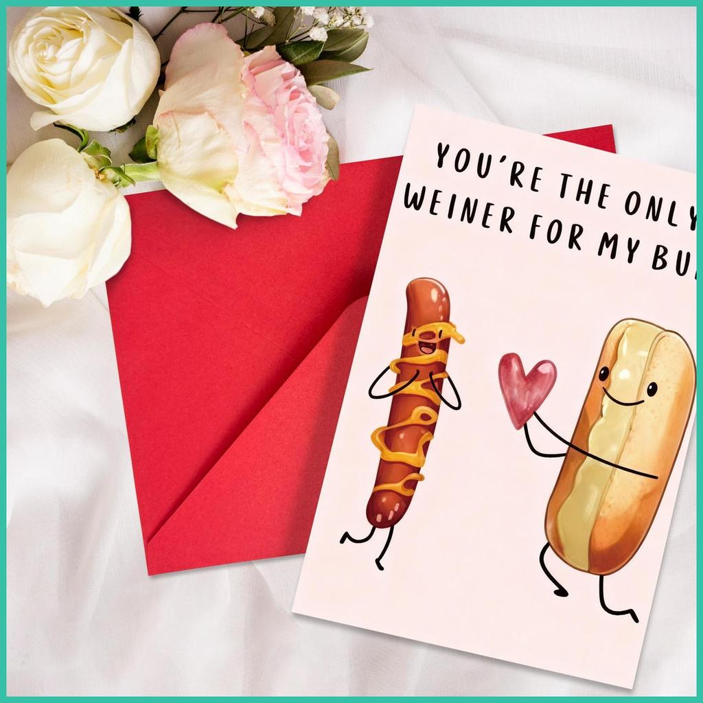 Funny Love Birthday Card Festive Blessing Supplies การ์ดคู่คู่คู่สําหรับพันธมิตร Spouses แฟน yonteth