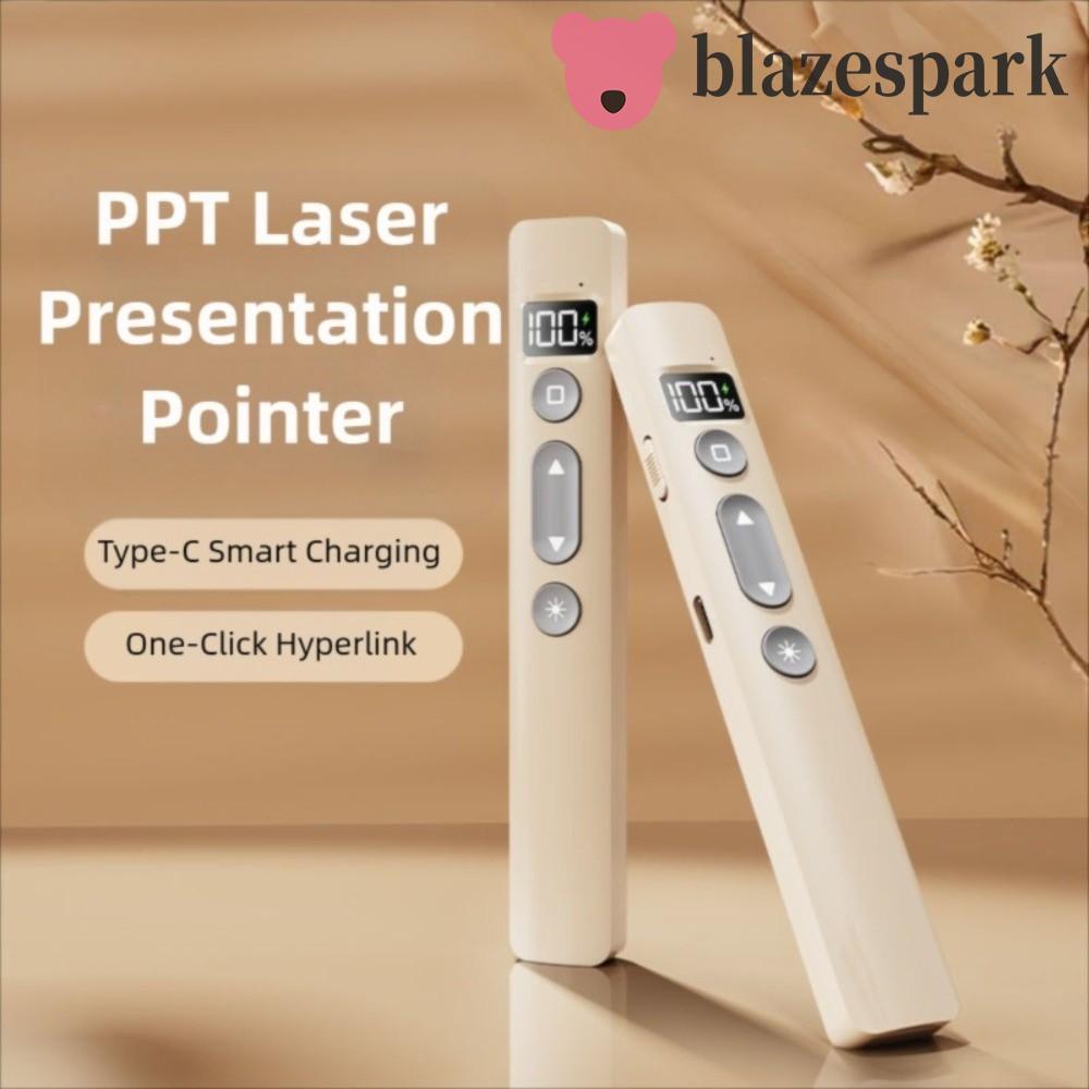 BLAZESPARK Laser Pointer Clicker, 2.4GHz Meeting Wireless Flip Pen Clicker, Remote Presentation อินฟ