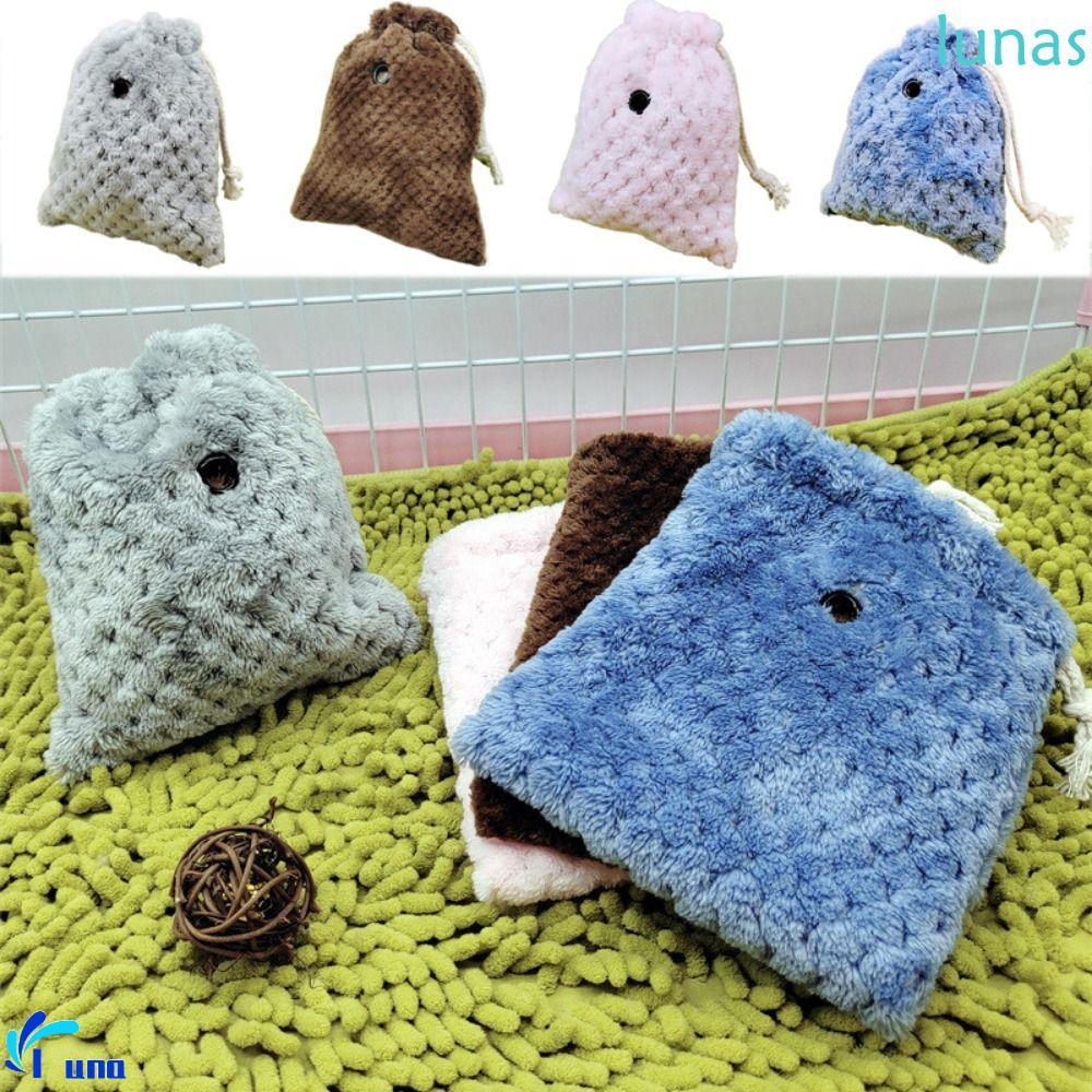 LUNASOL Sugar Gliders Sleeping Pouch, Soft Warm Hamster Outing Bag, Pet Accessories Velvet สบาย with