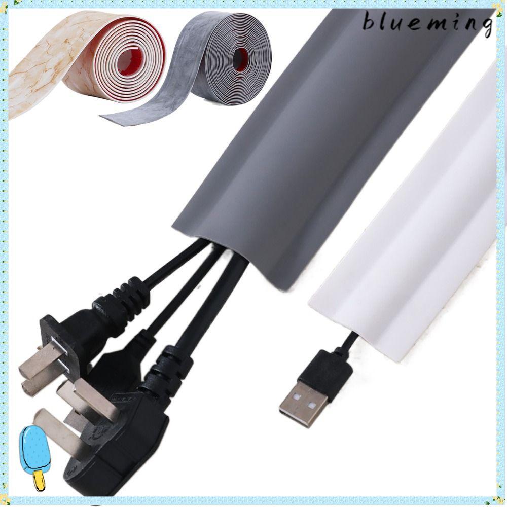 BLUEMING สายเคเบิลคอนซีลเลอร์, PVC Paintable TV สายไฟ Hider, 2024 กันน้ํา Self-Adhesive DIY ตกแต่งสา
