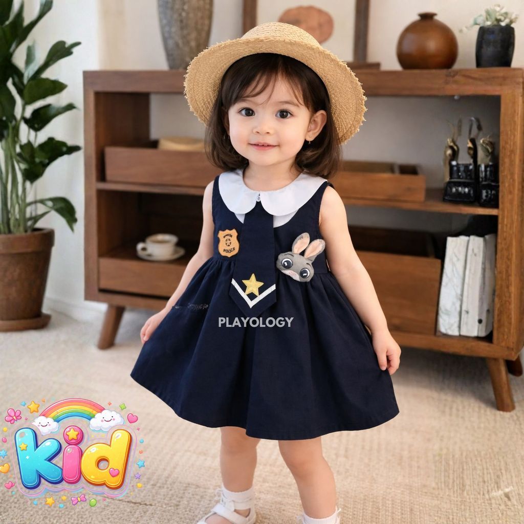 ชุดเดรสเด็กสุดน่ารัก 💙✨ สไตล์คุณหนูน้อยสายคิ้วท์ ใส่แล้วดูเรียบร้อยแต่น่ารัก รหัสT73025