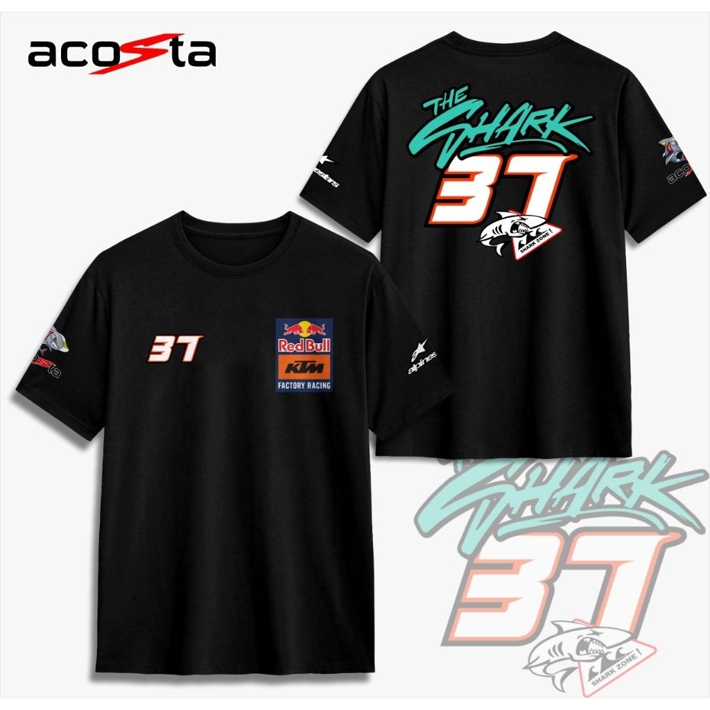 2026 Motogp Pedro Acosta เสื้อยืด KTM Redbull Factory Racing ท็อปส์ซูผู้ชายและผู้หญิงล่าสุด