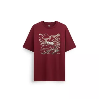 AIIZ (เอ ทู แซด) - AIIZ เสื้อคอกลมผู้ชาย ลายกราฟิก AIIZ Men's Graphic T-Shirt