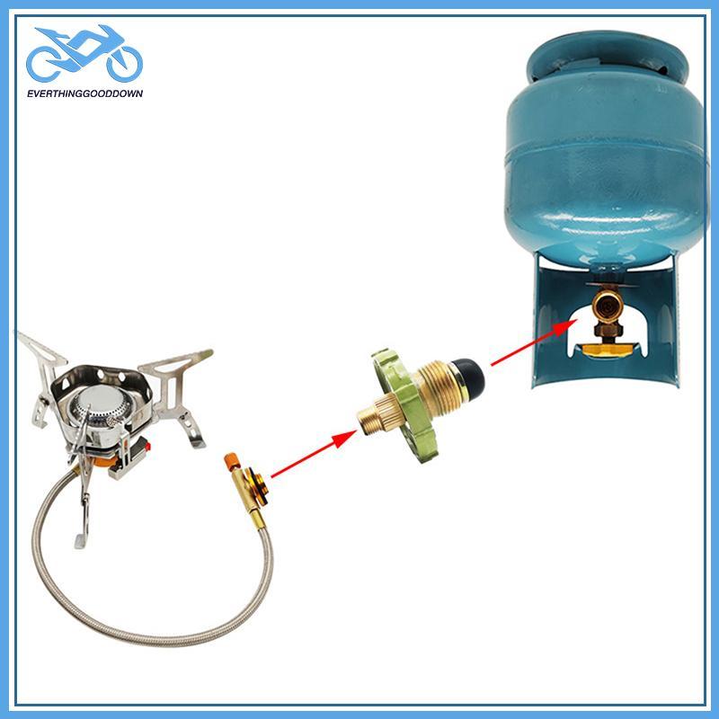 EVER LPG Tank Converter Head ทนทานเตาแก๊ส Connector ปฏิบัติสังกะสีอัลลอยด์ LPG ถังอะแดปเตอร์อุปกรณ์ 