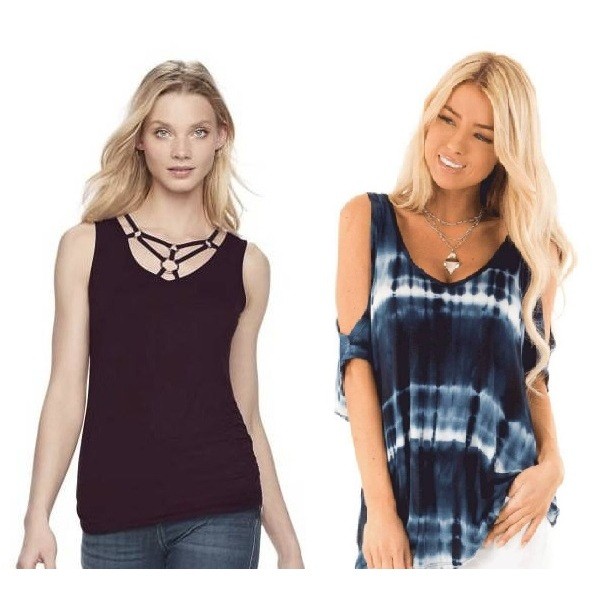 MERAH UNGU KATUN Raja garmen R0ck & R3pubIic เสื้อผู้หญิง XS SML XL BIG SIZE สีม่วงสีฟ้าสีแดงสีเทามา