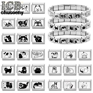 ยอดนิยมรักแมวดําอิตาลีเสน่ห์ลิงค์พอดี9มิลลิเมตรสร้อยข้อมือสแ…