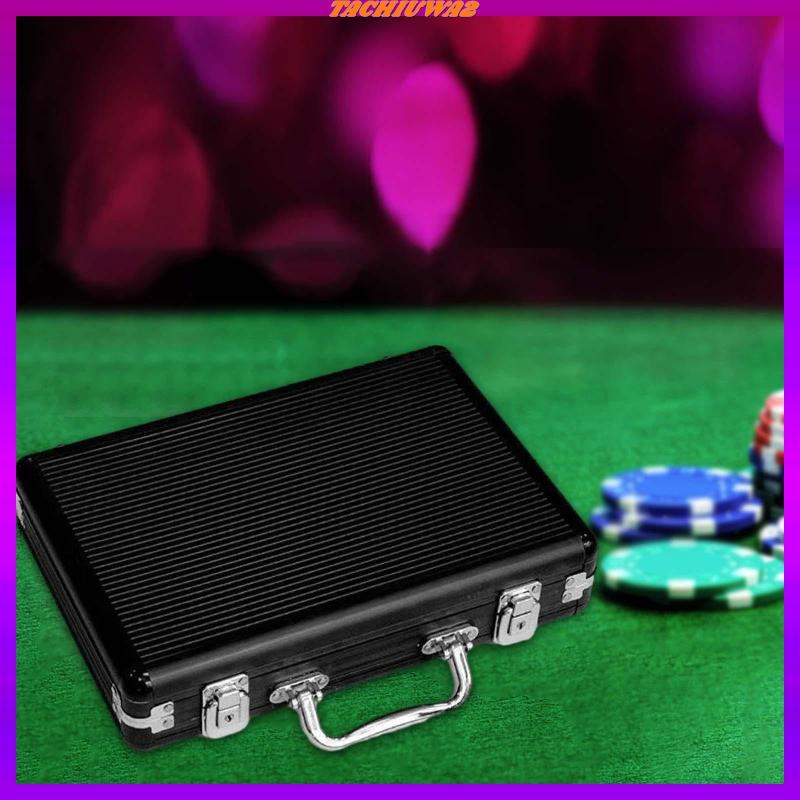 [Tachiuwa2] Chip Case Storage Case Protection with Handle Carrying Case Solid Casino Token