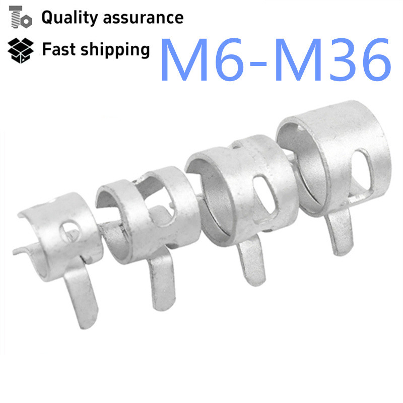 达克罗弹性卡箍M6-M36 65锰钢水管箍带型环箍弹簧钢卡钢Q673管夹M8M10M12M14M16M18M20