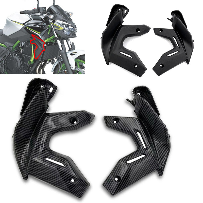 HZ ใหม่ Z650 อะไหล่หม้อน้ําด้านข้างสําหรับ KAWASAKI Z 650 2020 2021 2022 2023 Z-650 รถจักรยานยนต์ซ้า