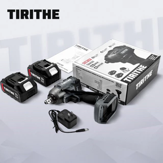 TIRITHE cordless wrench ประแจผลกระทบ 20V ประแจไร้แปรงถ่าน 500NM พร้อมแบตเตอรี่ 2 ก้อน