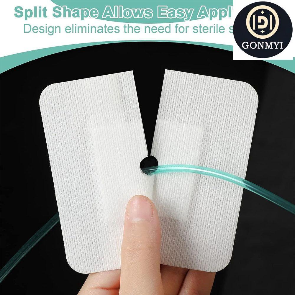 GONMYI 10 ชิ้น Feeding Tube Pad, Gtube อุปกรณ์ Peritoneal ฟอกไตหน้าอก Catheter Cover, ทนทานแผลผ้าพัน
