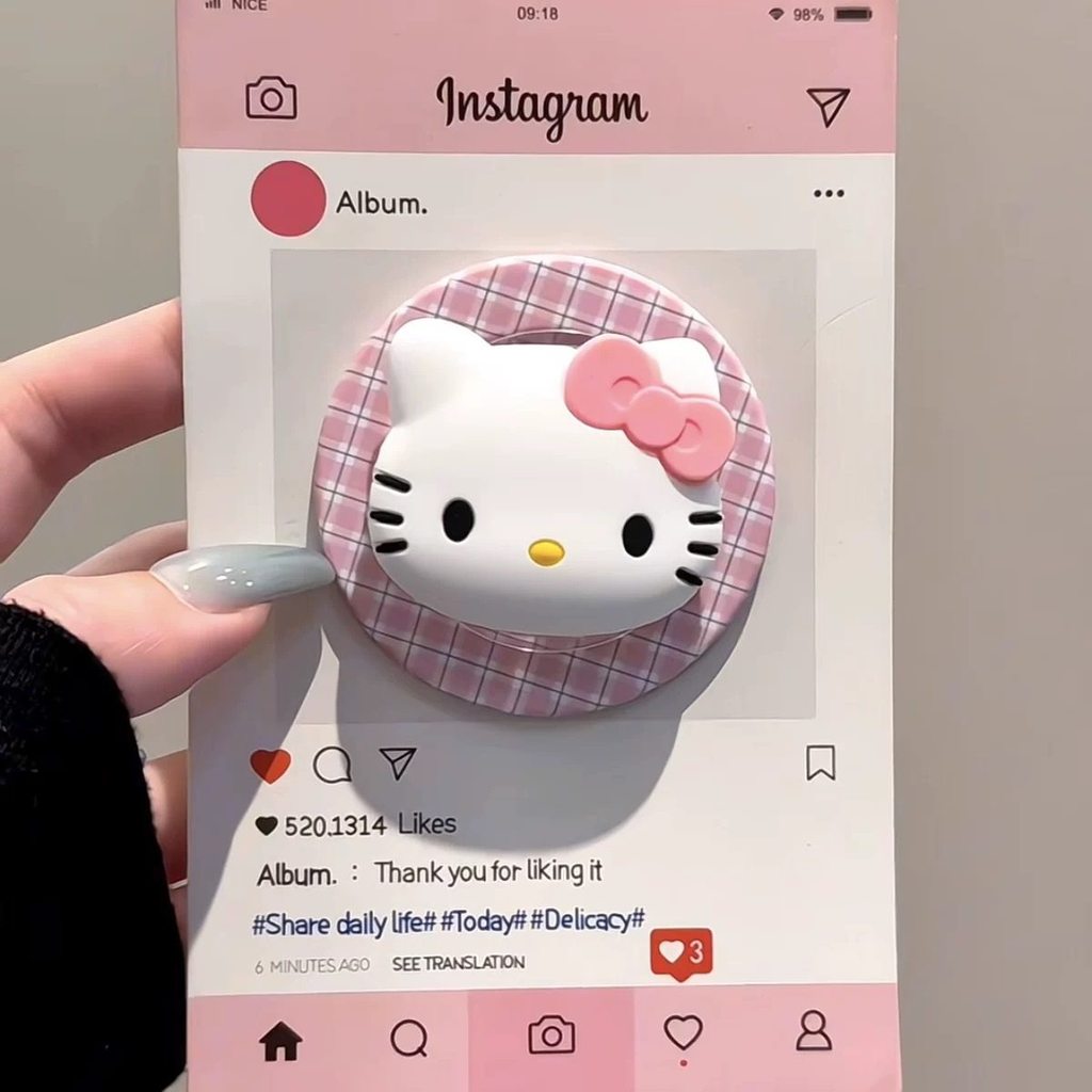 วงเล็บแม่เหล็ก giptok แม่เหล็ก ใหม่ สามมิติ kitty Avatar เหมาะสําหรับ MagSafe Apple วงเล็บแม่เหล็กดู