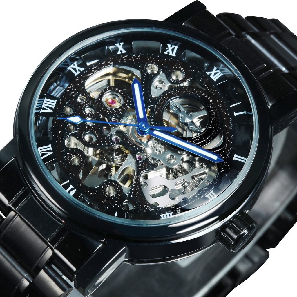 Winner winner 256 Fashion Casual Mechanical Watch Black Mens Automatic Mechanical Watch สินค้าใหม่ G