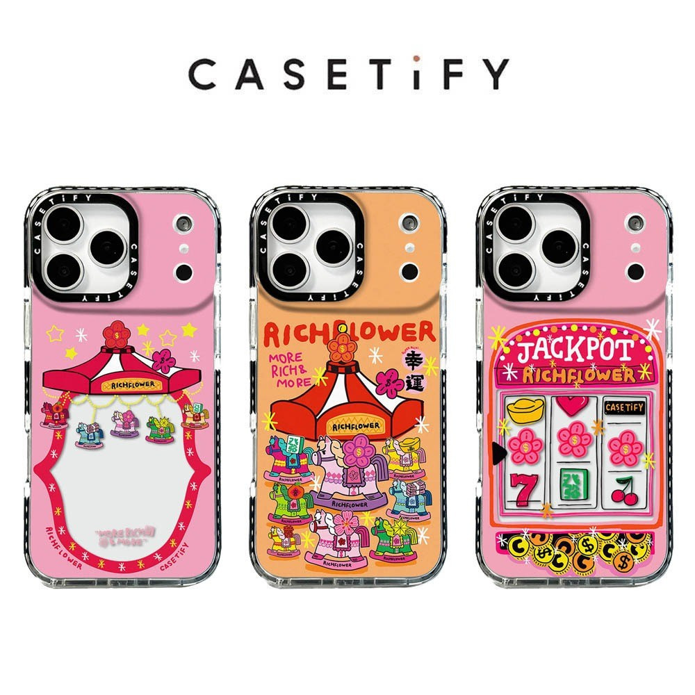 Carousel Circus เคสโทรศัพท์สําหรับ IPhone 17 Pro Max 17Air 16 15 14 13 12 11 ฝาครอบป้องกันกันกระแทก