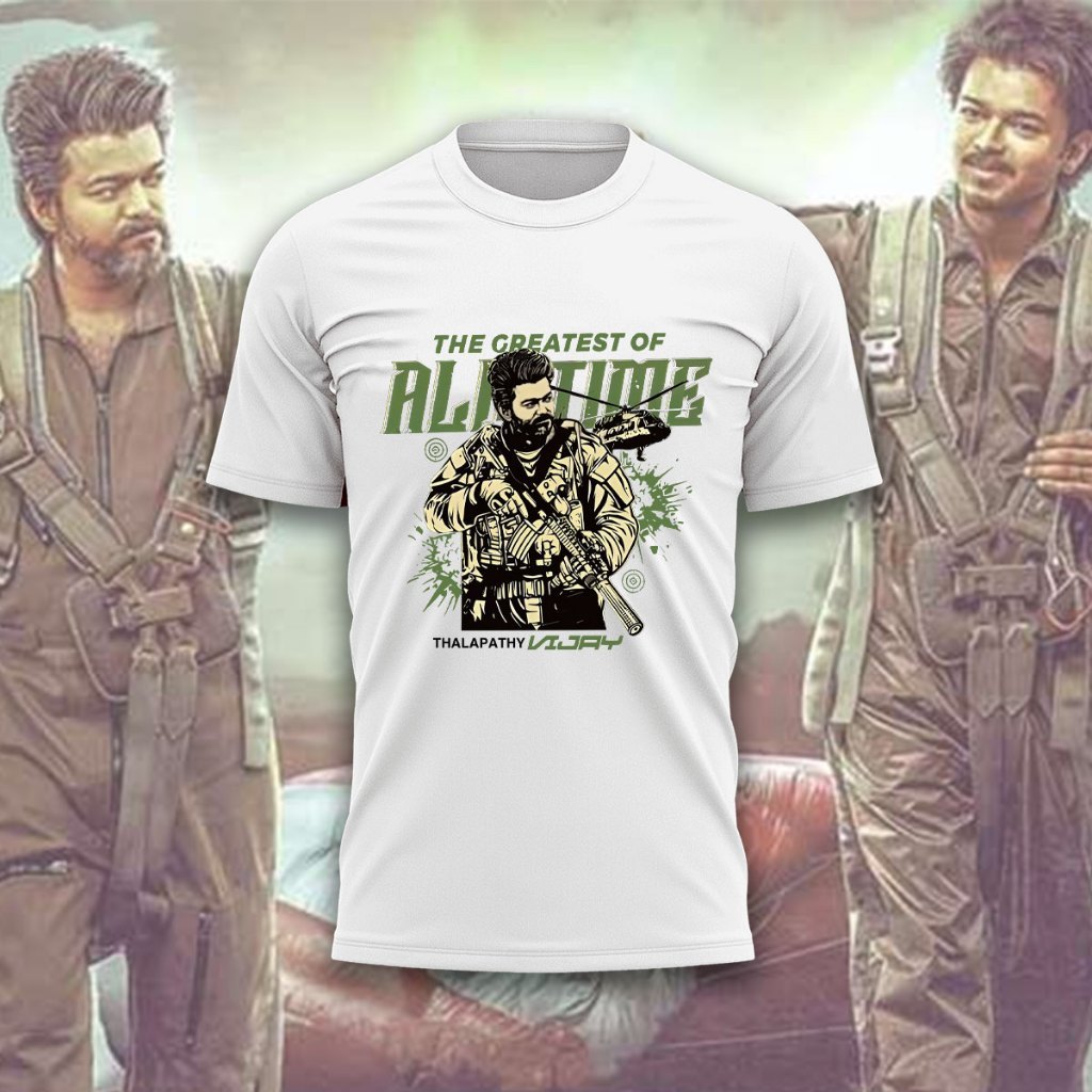 เสื้อยืด GOAT Vijay / Thalpathy Vijay 68 TshirtS-5XL