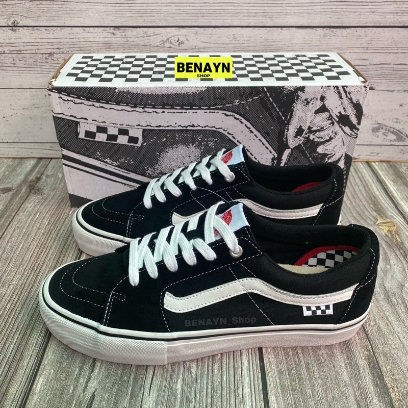 Vans Skate Sk8-Low สําหรับผู้ชายและผู้หญิงไซส์