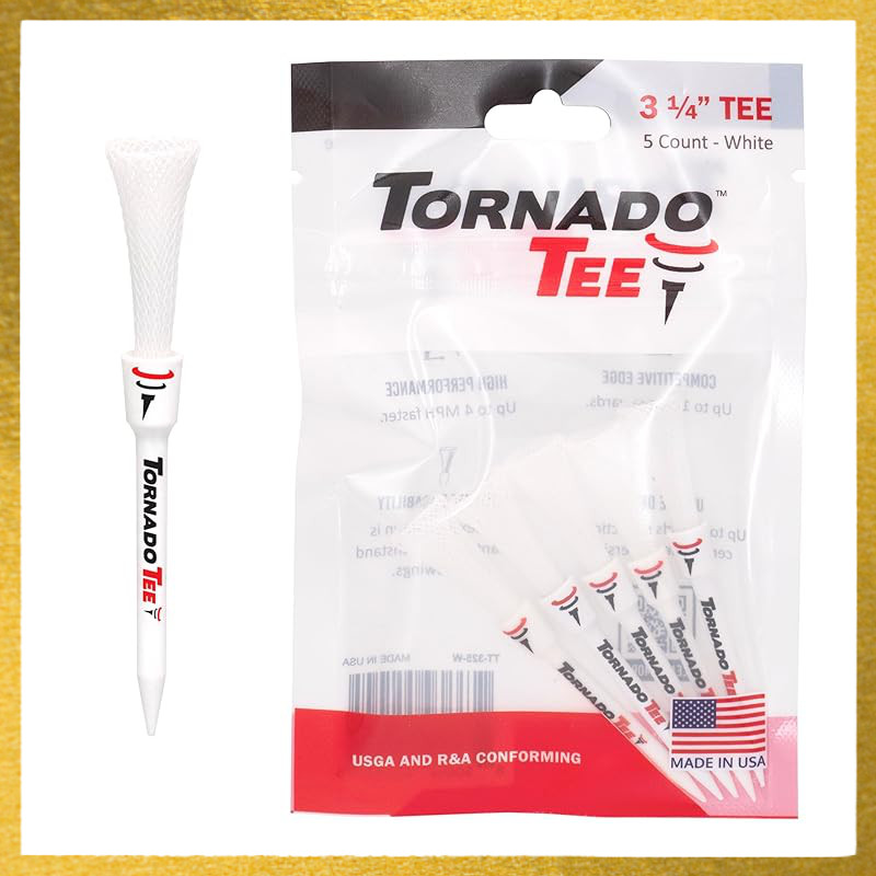 Tornado Tee Golf Tee Dragon Con White 3.25 inches (82mm) Pack of 5 TT-325Direct from Japan
