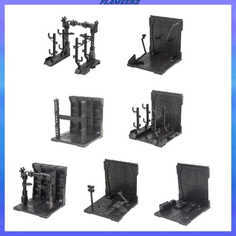 [Flameer2] Action Figure Display Model Toy Storage Garage Smoke Accessories ทนทาน