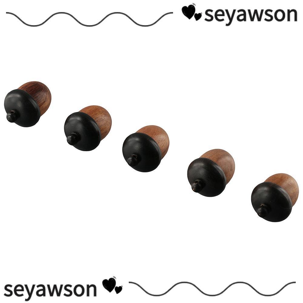 SEYAWSON Acorn Nut Box, Camel Wood Acorn Charms, DIY จี้หัตถกรรมไม้เครื่องประดับทํา