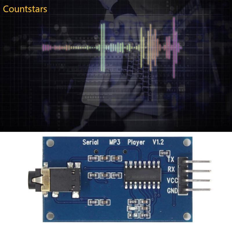 COU MP3 เครื่องเล่นเพลงโมดูลถอดรหัส YX5300 UART โมดูลควบคุม