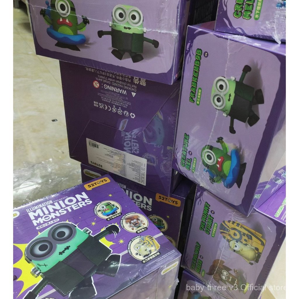 4pcs 52Toys Minions Monster Series Blind Box J3LQ