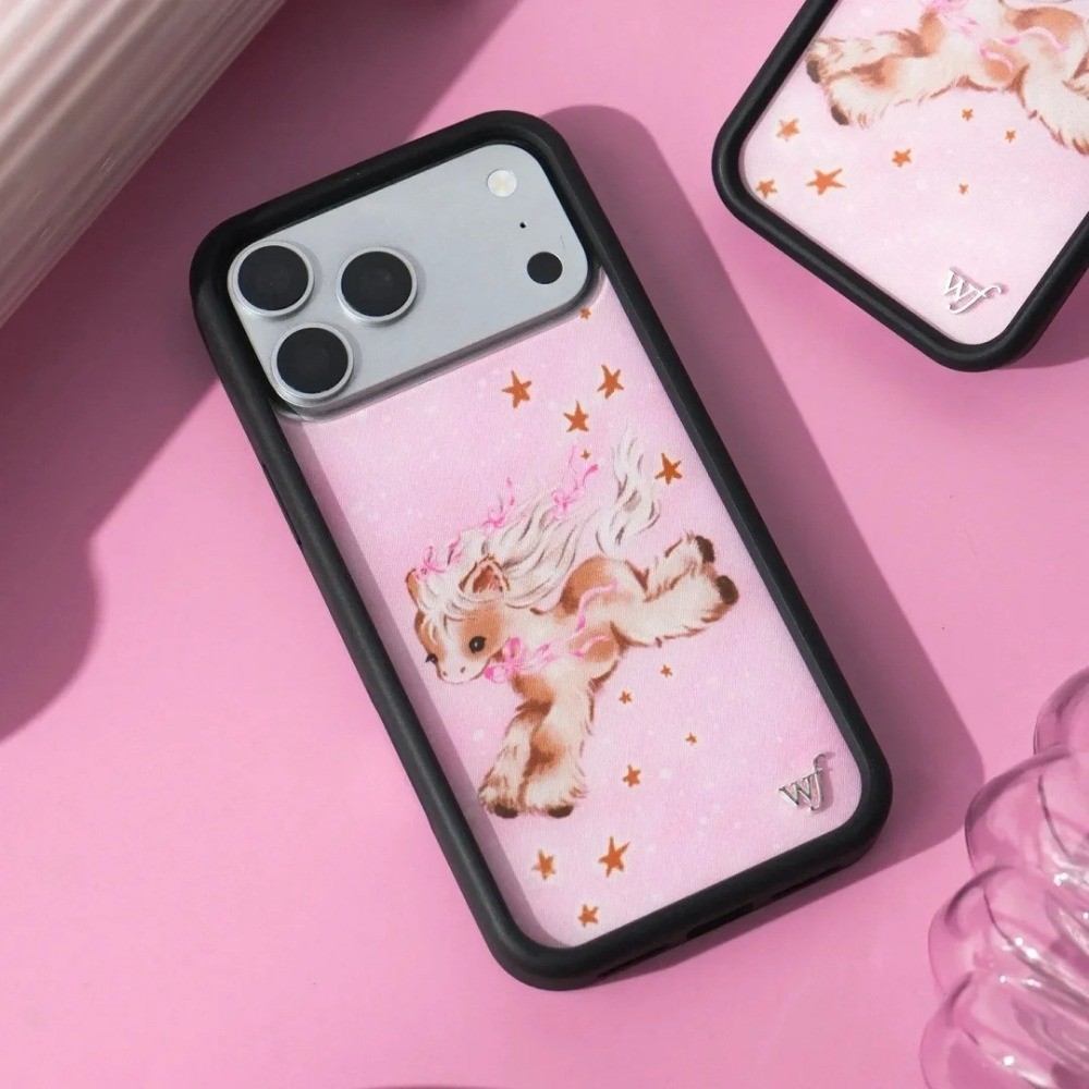 ดอกไม้ป่า Pony Dreams เคสโทรศัพท์สําหรับ iPhone 17 12 13 14 15 16 Pro Max Plus Air แฟชั่นออกแบบ WF ปลอกซิลิโคนอ่อนนุ่มกรอบในตัว Flannel Hard PC ฝาหลัง