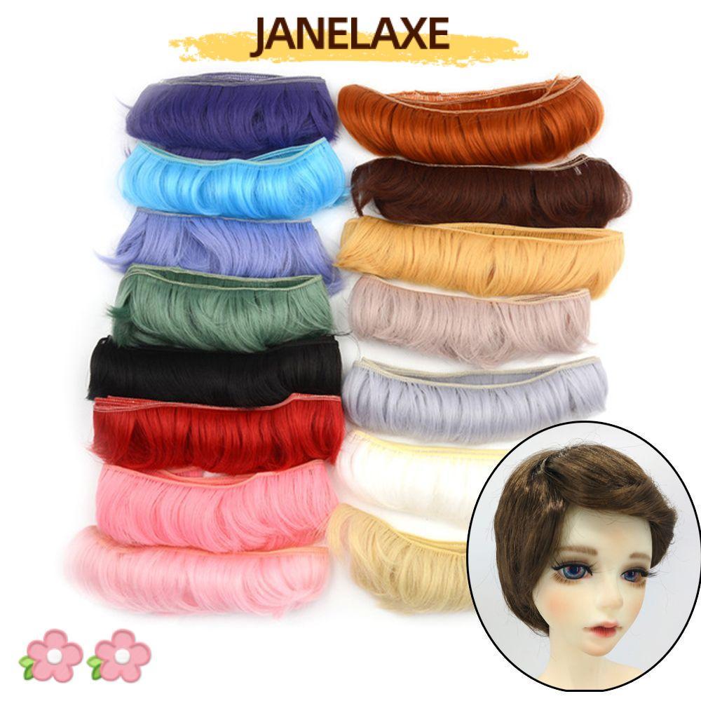 JANELAXE932JN 5 ซม.วิกผมสั้นหยิกทําด้วยมือ 1/6 1/4 1/3 อุปกรณ์เสริมของเล่น Toupee