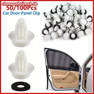 CN 50/100 ชิ้นแผงประตูรถคลิป W/ซีลแหวน Auto Vehicle Retainer Fastener คลิปกันชนรถ Push Pin Rivet แผงประตูคลิป TH