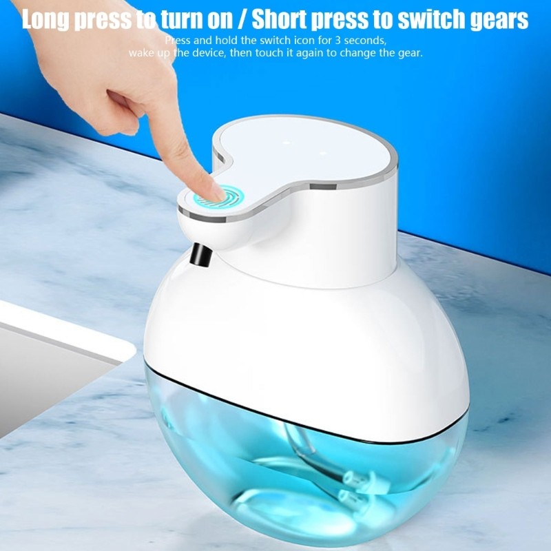 QJ Touch freeary Liquid Dispenser ระบบโฟมอัตโนมัติ 400ml การออกแบบป้องกันการรั่ว
