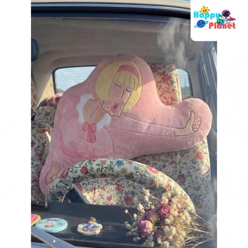 ราคาเข็ม Nohara Hiroshi Hehiroko Headrest Plush Pillow Cushion Gift Car Pillow && - *