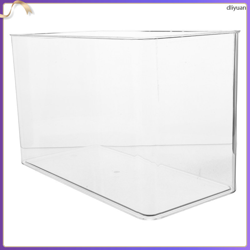 ถังเต่าพลาสติก: Mini Aquarium Terrarium ภูมิทัศน์คอนเทนเนอร์โปร่งใสขนาดเล็กชามปลา Habitat สําหรับสัต