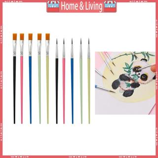 CI 10 ชิ้นปากกาสีน้ําพู่กันไนลอนแปรงทาสีผมศิลปินภาพวาดสีน้ํา…