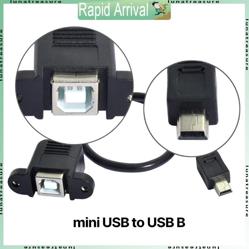Lun Mini USB to USB B Printer Cable สายเครื่องพิมพ์ USB Mini USB 5Pin Male to USB B