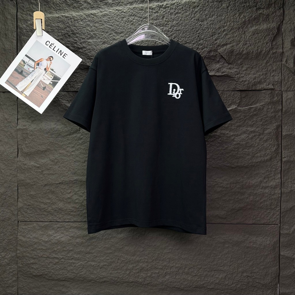 ได#OR2026星早春新款短袖T恤男款女款情侣款字母彩色纯棉内搭联名爆款潮牌二本线 R6SN A5HW