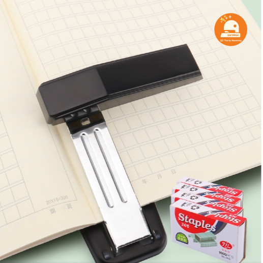 เครื่องเย็บกระดาษหมุนได้ 360 องศา แม็กหมุนได้ (พร้อมส่ง🇹🇭) เย็บสมุดเข้าเล่ม ปรับเย็บหน้ากลางได้