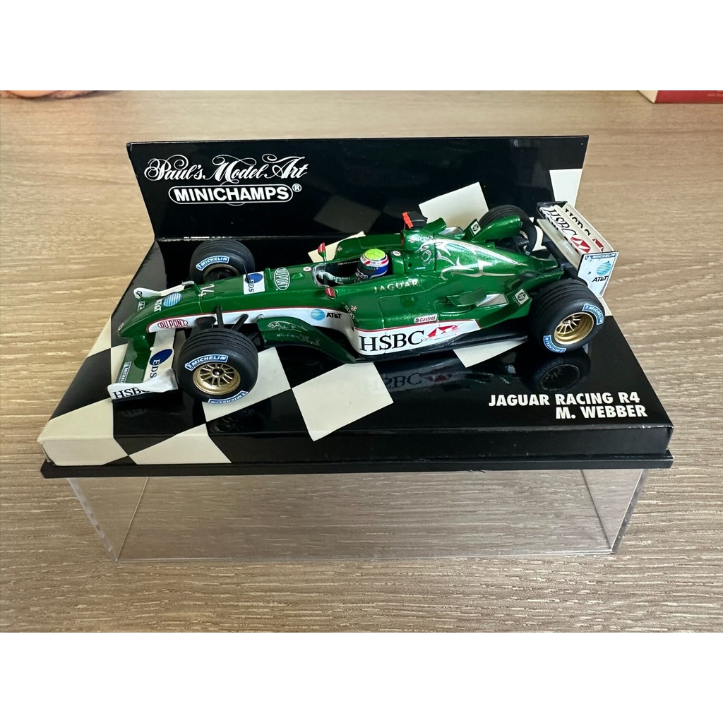 [สต๊อกพร้อม] [Jaguar R4 Out-of-Print] 2003 F1 Jaguar R4 [Fire] Fleet No.7 of the Year Mark Webber Ma