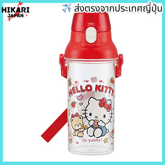 จากประเทศญี่ปุ่น✈ Skater Children's Water Bottle Clear Bottle Hello Kitty Cookie Sanrio Girls Made i