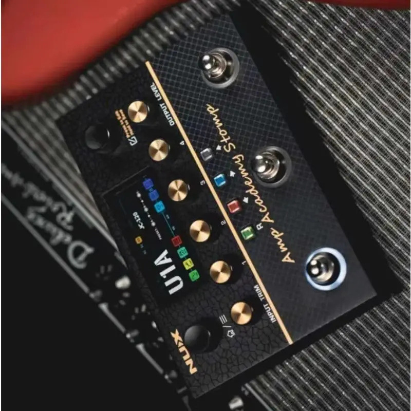 แป้นเหยียบโมเดลแอมป์พร้อมสวิตช์เท้า 3 ปุ่ม, การสร้างแบบจําลอง TSAC-4K, Cyber IR, ความหน่วง 2ms, การค