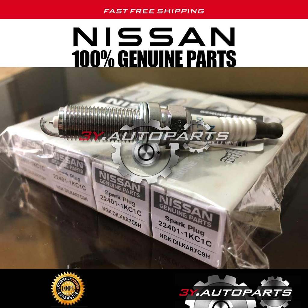 ของแท้ 100% NISSAN (@4PCS) SPARK PLUG 22401-1KC1C IRIDIUM ( DILKAR7C9H ) JUKE F15-MR16 RENAULT CLIO 
