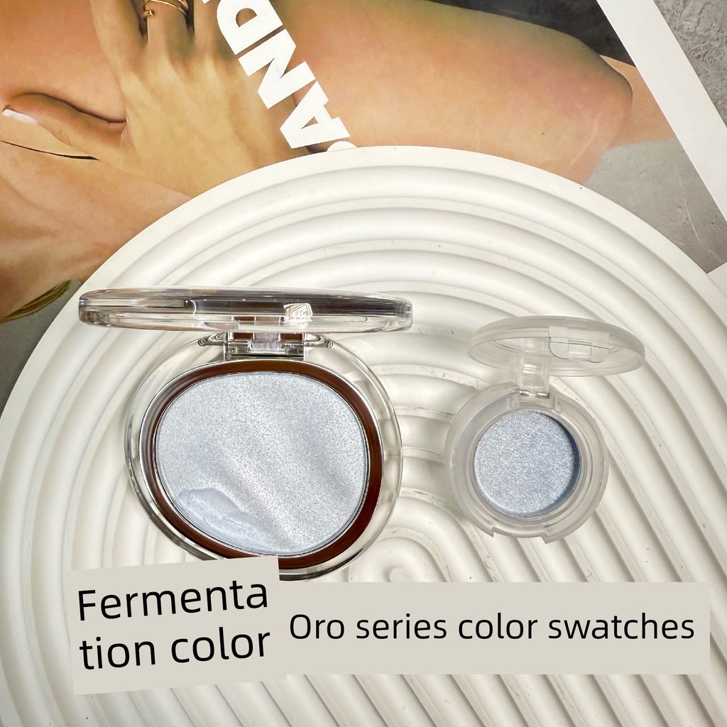 คอนทัวร์ ไฮไลท์ Joocyee Enzyme Color Limited Aurora Series Water Gloss Powder Blush Powder ตัวอย่าง 