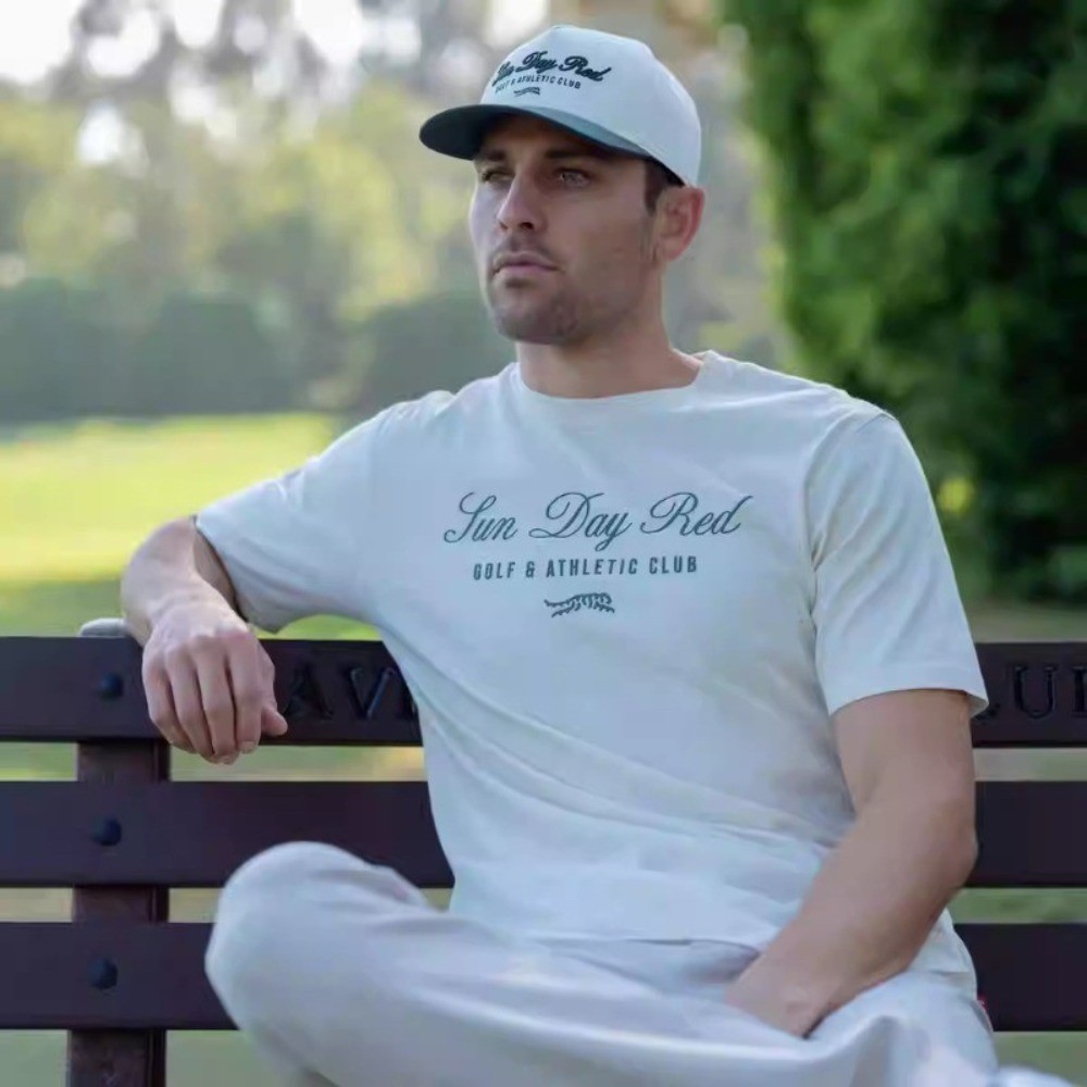 เสื้อยืดผู้ชาย Tiger Woods แบบ Comfort Fit ทำจากผ้าฝ้าย 100% คอกลมแขนสั้น สําหรับกีฬาและลำลอง