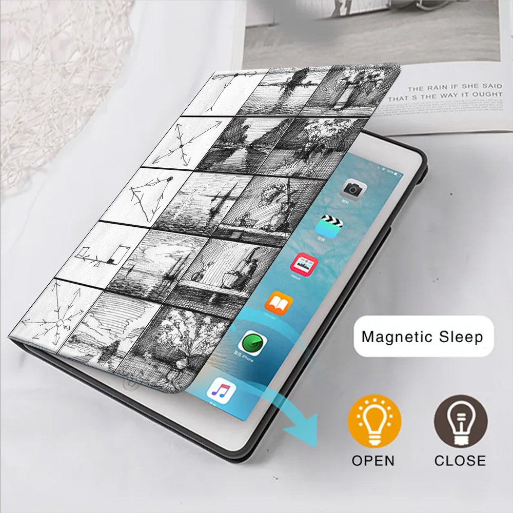 สําหรับกรณี iPad Air7(M3)2025 2024Pro ป้องกันการล่มสลาย pro 2020/2021/2018/2020 mini4/5/6 air4/5/6 i