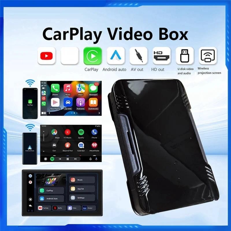 ทนทาน 3-In-1 Carplay Smart Box Carplay Ai Box อะแดปเตอร์อัตโนมัติ Android ไร้สาย Car Play Mini Ai Bo