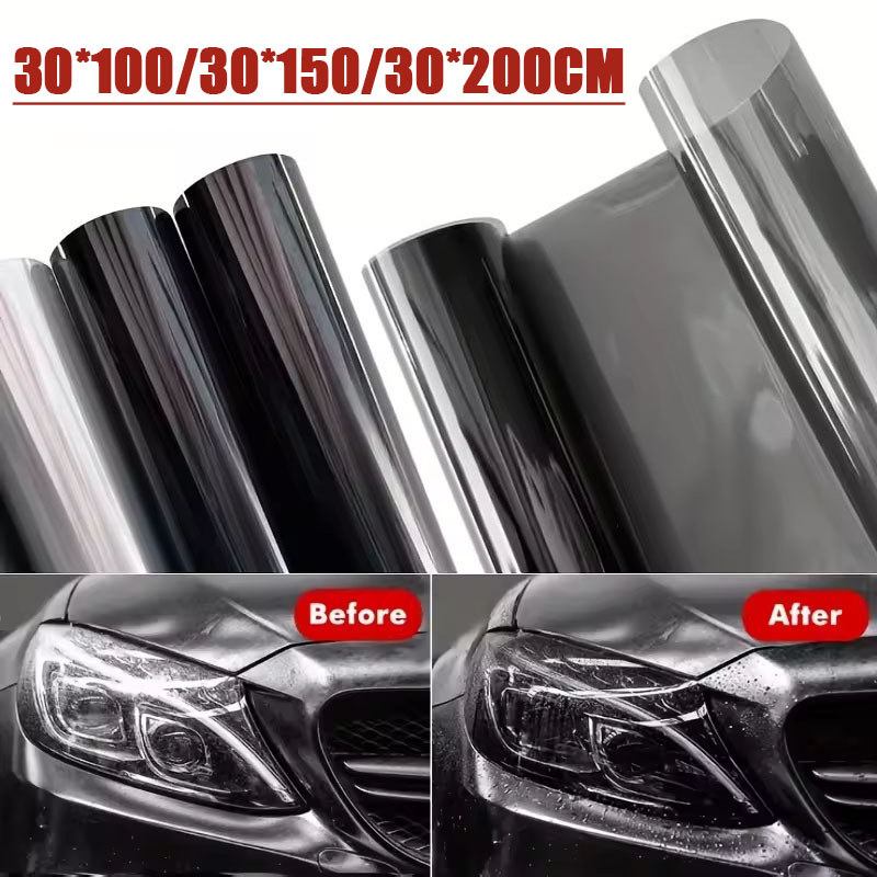 ไฟหน้ารถไฟท้าย PVC Films Tint ไฟหน้าไฟท้ายห่อสติกเกอร์สําหรับรถจักรยานยนต์รถสติกเกอร์