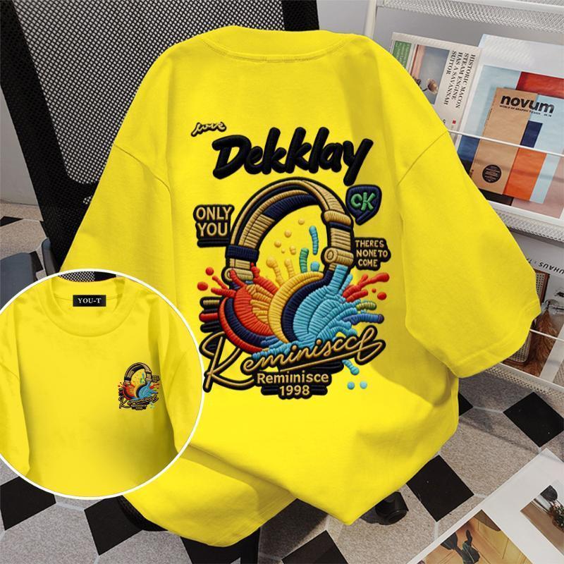 YOU-T เสื้อแฟชั่น เสื้อสงกรานต์ เสื้อยืดแขนสั้น ลาย เสื้อ"dekklay”ผ้านิ่ม OVERSIZE แฟชั่น ผ้าฝ้าย 100% สไตล์เกาหลี