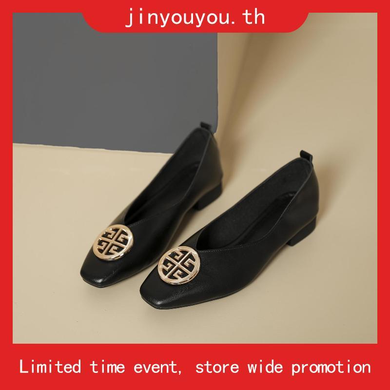 LA BELLA  รองเท้าคัชชูส้นสูงหนังแกะ รุ่น LB AMORE QUEEN MID HEELS